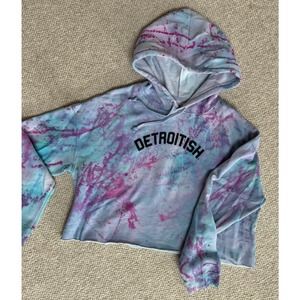 DETROITISH cropped hoodie sweatshirt NEW